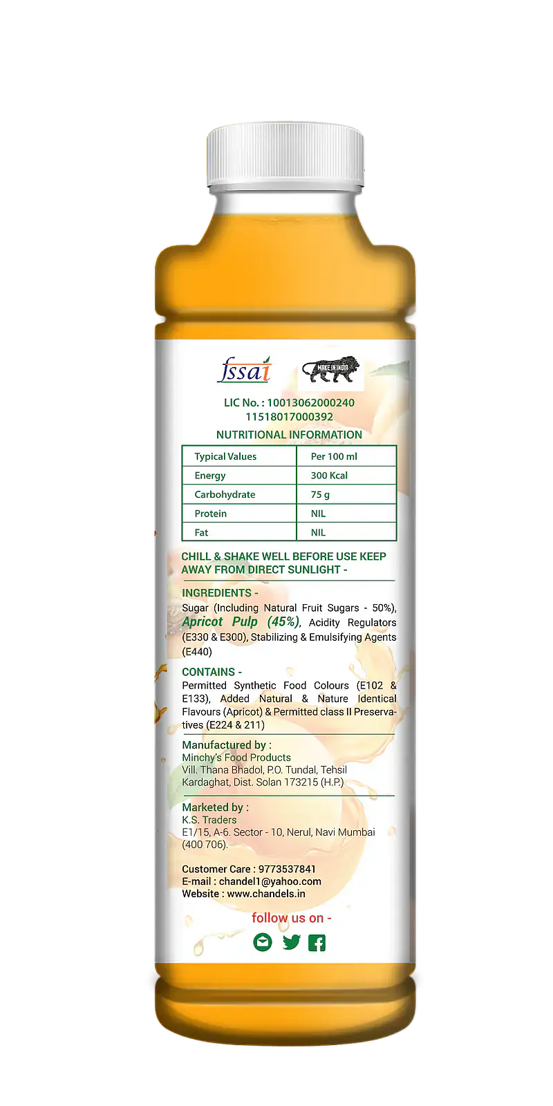 Chandel Apricot Fruit Crush 7 IN 1 - Master