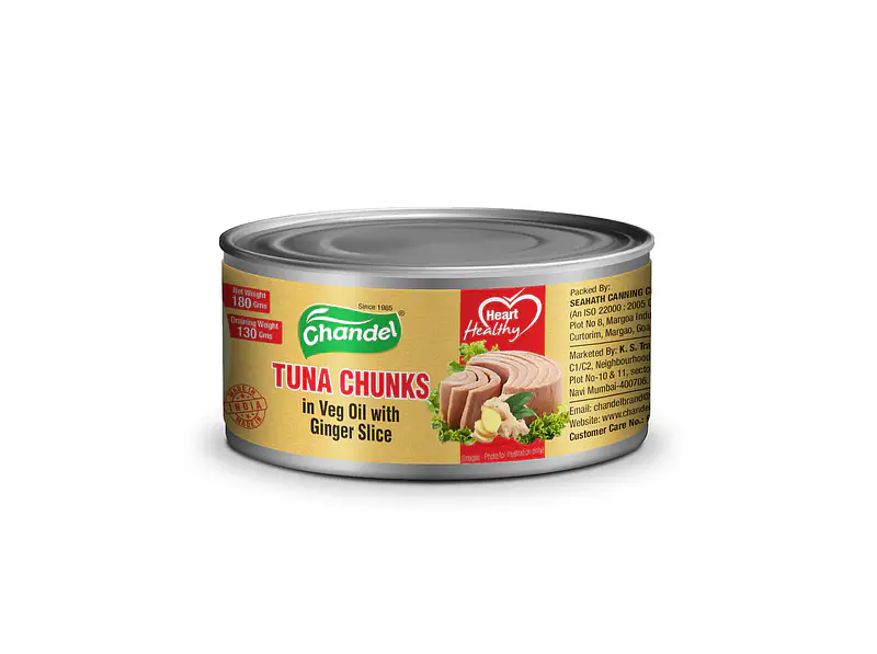 Tuna Chunks In Veg Oil With Ginger Slice - Master