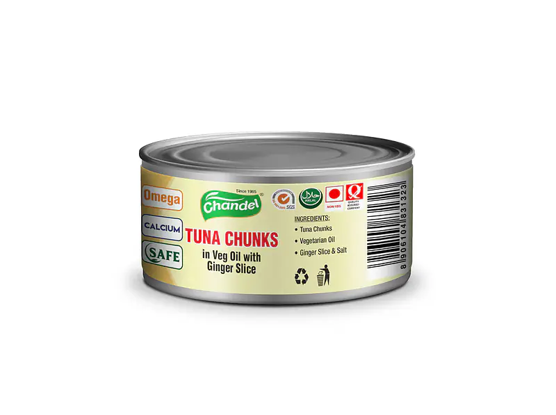Tuna Chunks In Veg Oil With Ginger Slice - Master