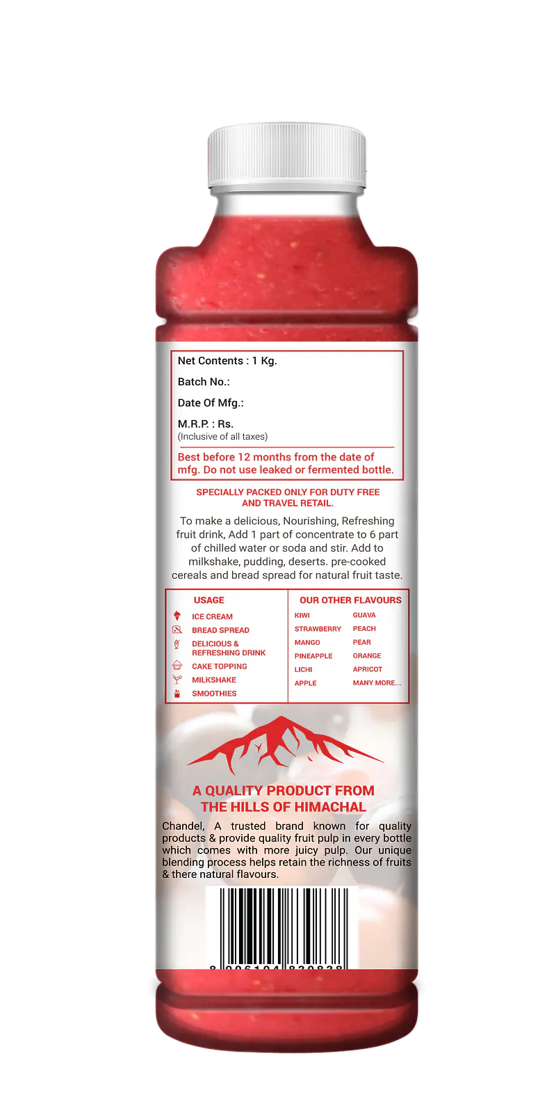 Chandel Strawberry Fruit Crush  7 in 1 - Master